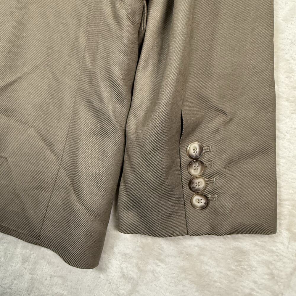 JOSEPH Jaden Twill Blazer Jacket FR42 US Large Lined Double-Breasted Beige - Picture 5 of 10